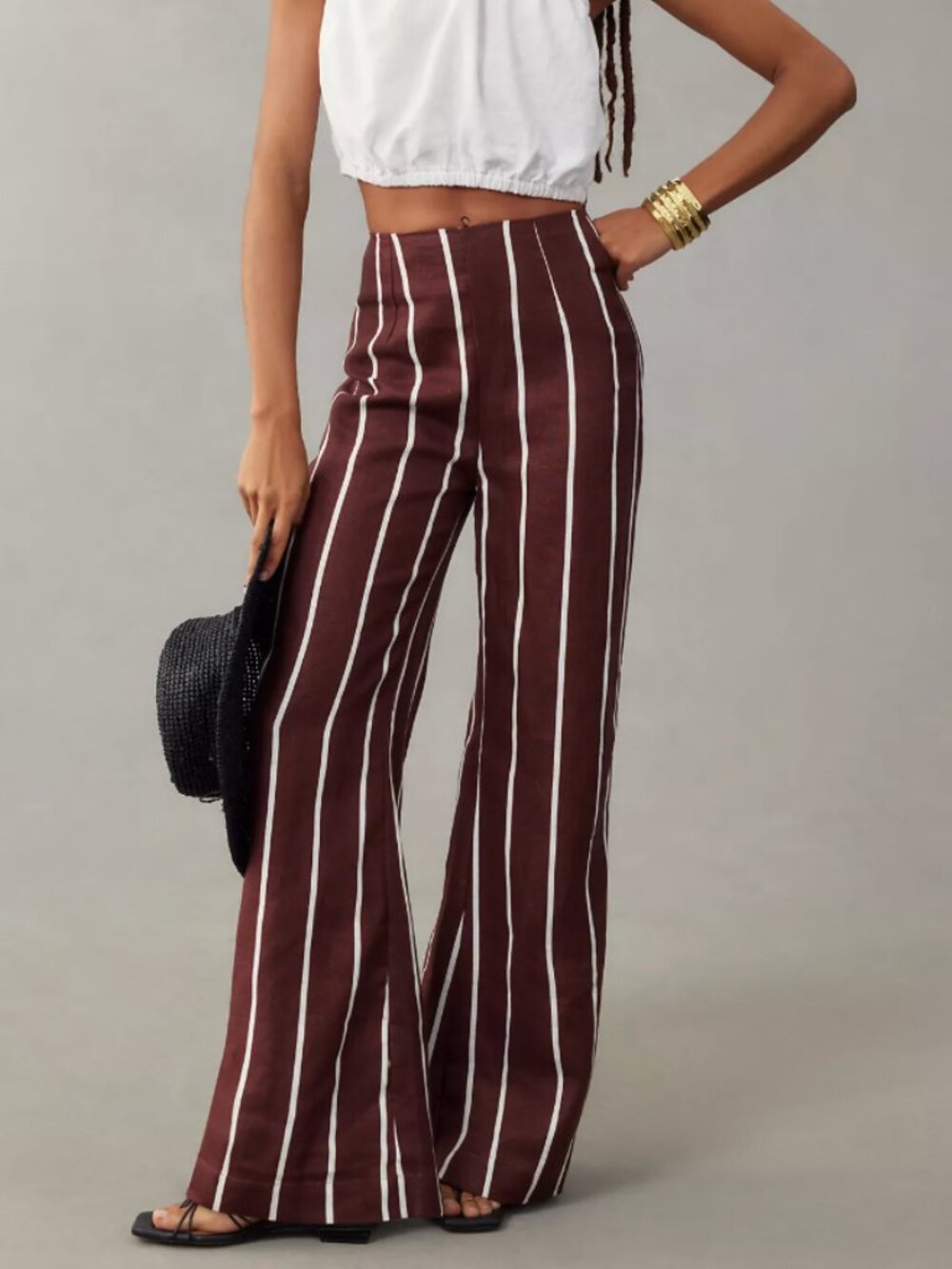 Anthropologie Faithfull La Plage De Mau Linen Pants - NWT MEDIUM